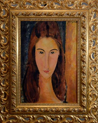 Modigliani - Ritratto di Jeanne Hébuterne di fronte