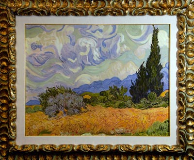 Van Gogh - Paesaggio con cipresso